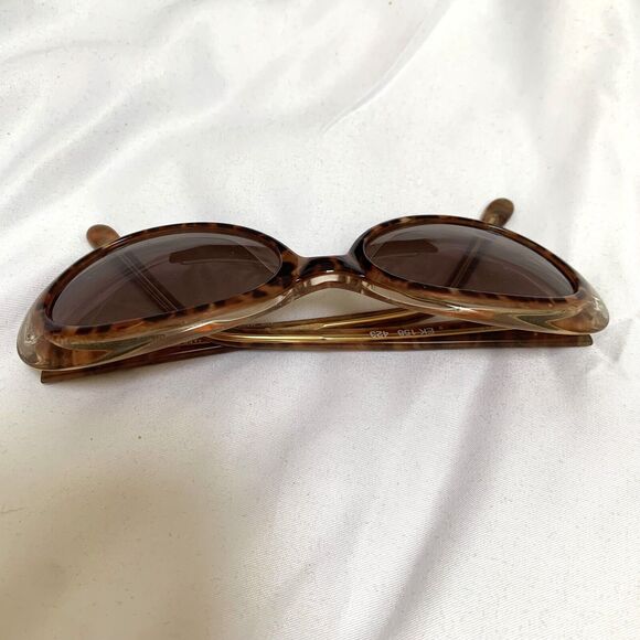 EMMANUELLE KHANH Rare Tortoise Shell Oval Vintage Sunglasses PRIVATE EYES EK158 - Picture 5 of 12